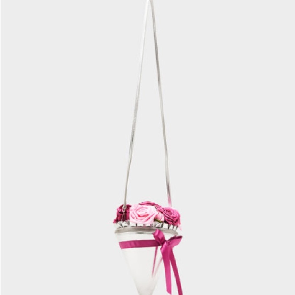 Betsey Johnson KITSCH SOMETHIN NEW BOUQUET CROSSBODY PINK - Picture 2 of 9